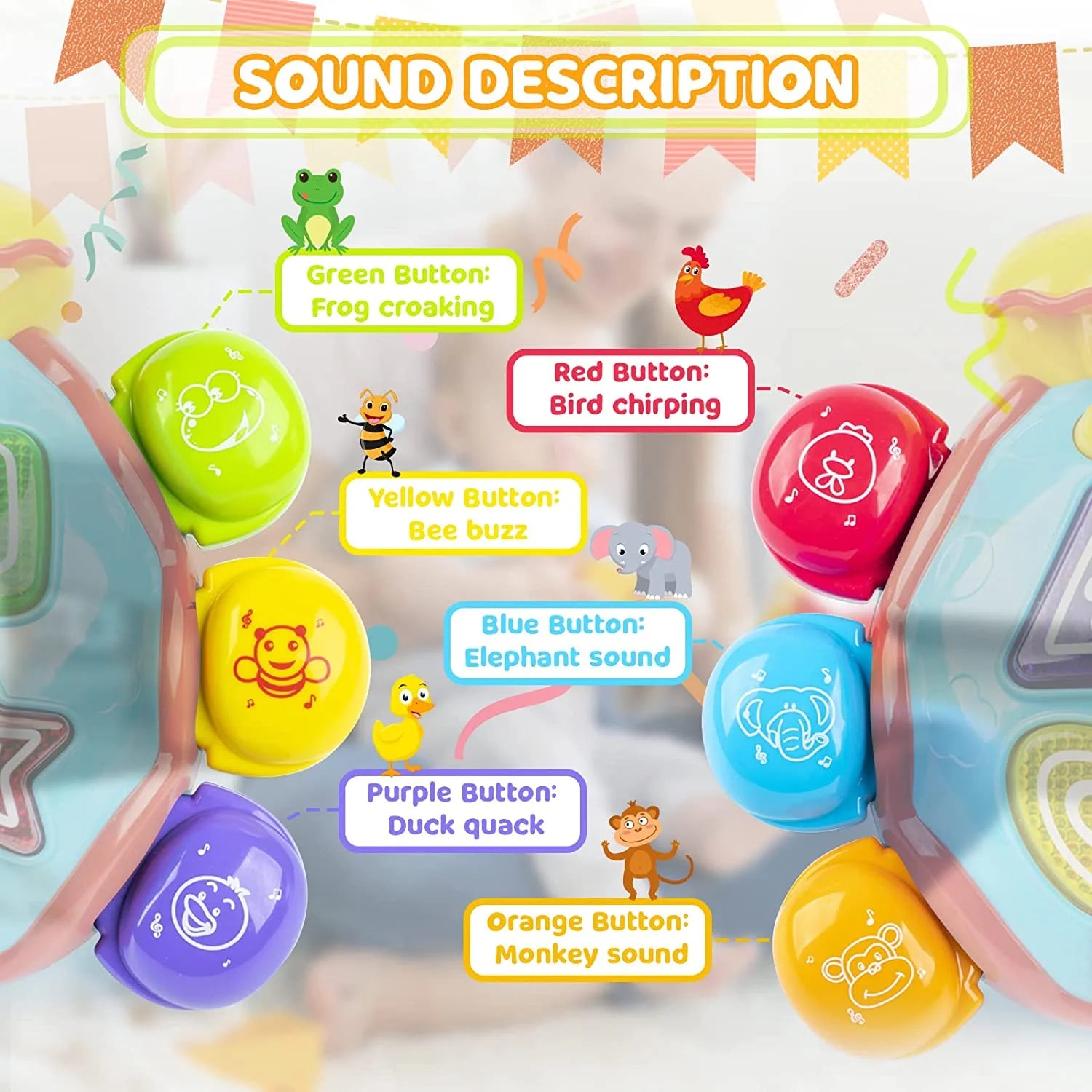 Baby Toys 6 to 12 Months Einstein Musical Toy, Infant Crawling Walking Toy for 6 9 12 18 Month, Bilingual Toys Spanish English Learning Educational Montessori Toys for 1 Year Old Girl Boy