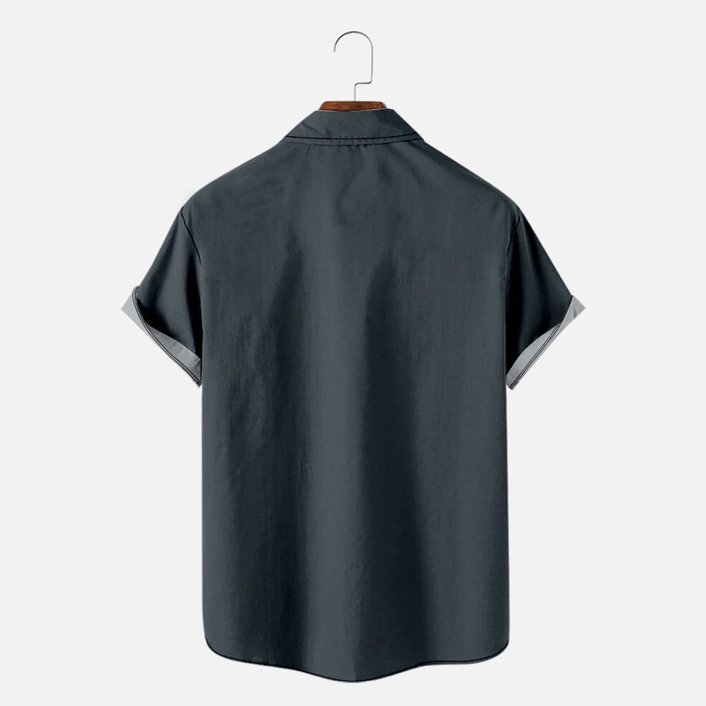 Mens T Shirts Casual Men'S Summer Fashion Hawaiian Style Short Sleeve Casual Shirts Mens Western Shirts Mens Shirts Slim Fit on Sale Clearance Navy,3Xl