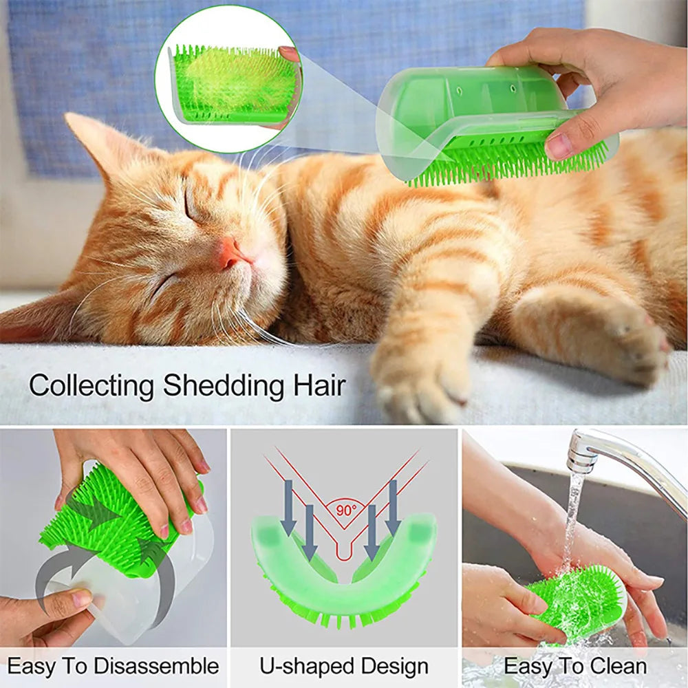 Best-Selling Item Massager for Cats PP Material Pets Goods Brush Remove Hair Comb Grooming Table Dogs Care Royal