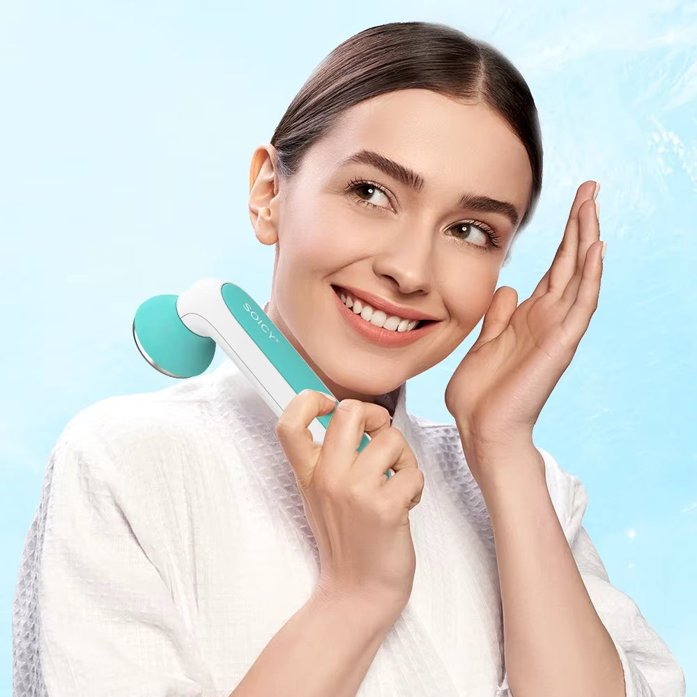 Face Ice Roller Eyes Facial Cooler Neck Face Massagers Ice Massage Roller Cooling Derma Stamp Cold Therapy Skincare with 2 Heads