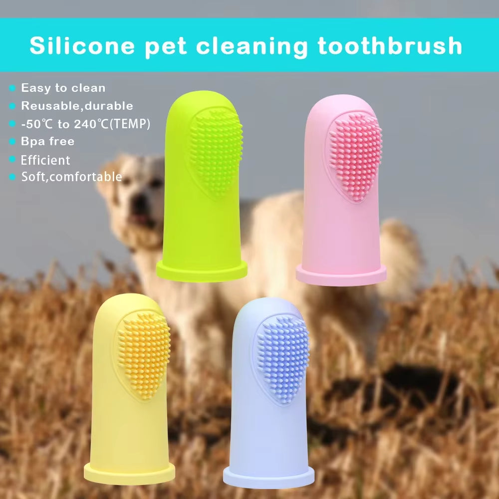 Pets Silicone Dog Finger Toothbrush Toy Pet Products for Dogs Small Dog Accessories Supplies Dog Tooth Care