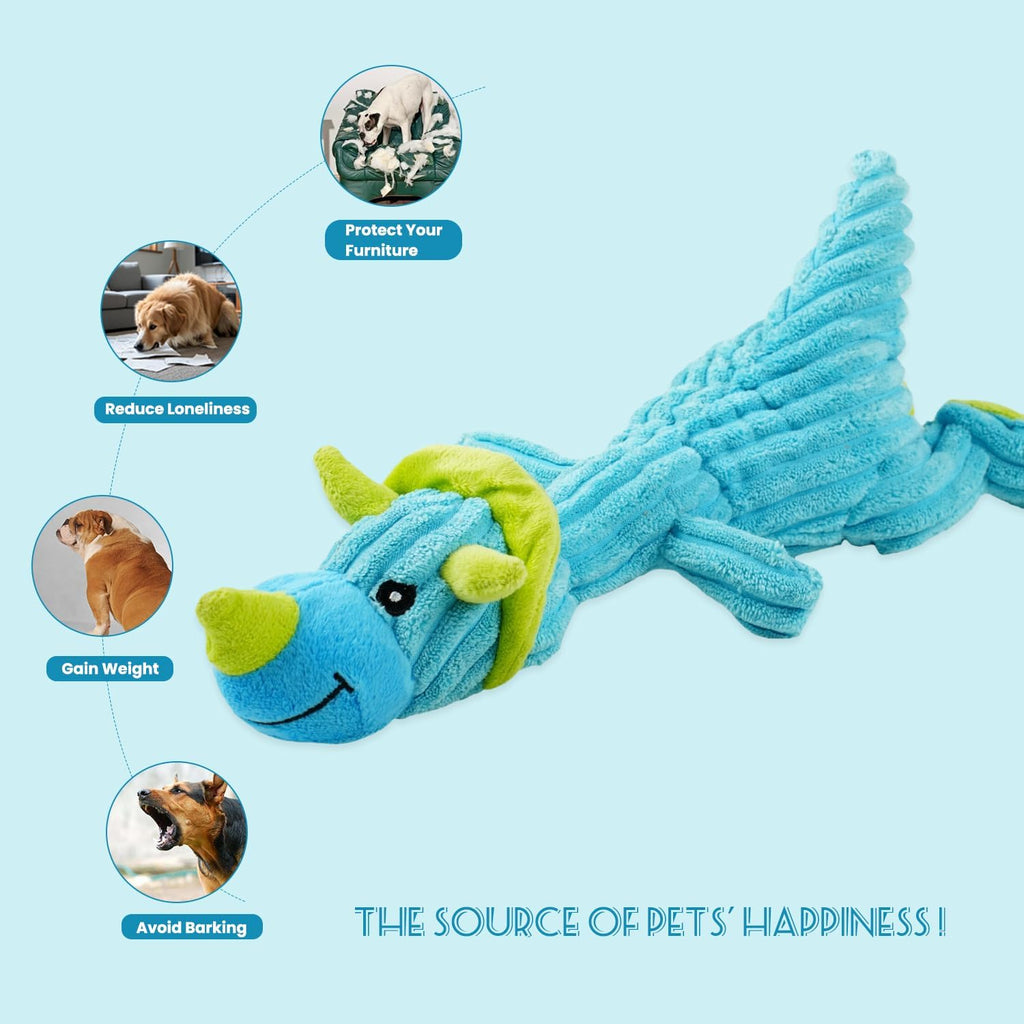 Squeaky Dog Toys for Large Dogs: Plush Dog Toys with Soft Fabric - Pet Toys for Small, Medium, and Large Dogs - Puppy Toys to Keep Them Busy