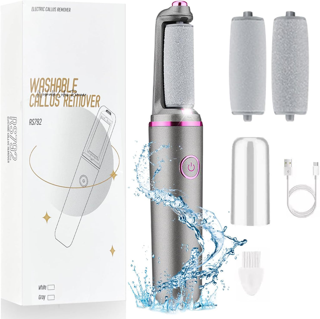 [2025 New Model]Electric Callus Remover for Feet, Portable Electric Foot File, Smooth Pedicure Wand Rechargeable Electric Foot Callus Remover Pedicure Tool, Feet Care for Removes Dry Hard & Dead Skin