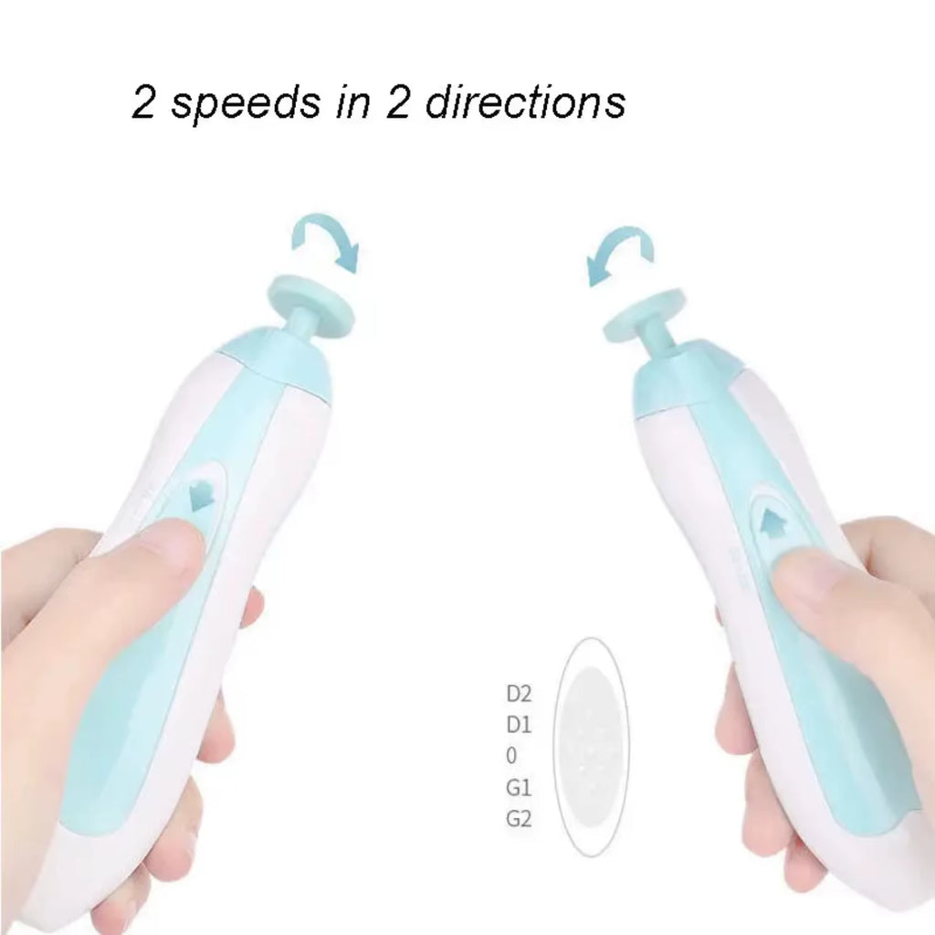 Safe, Gentle, and Light Electric Baby Nail Trimmer - Precise and Easy Nail Care Kit for Newborns and Toddlers, Clipper for Babie