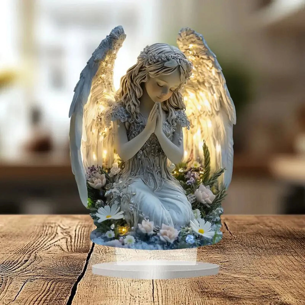under $5 Praying Angels Figurine, Garden Angel Statues, Waterproof Kneeling Angel Sculpture, Outdoor Decor Ornament for Patio Lawn Yard Balcony, Garden Gift