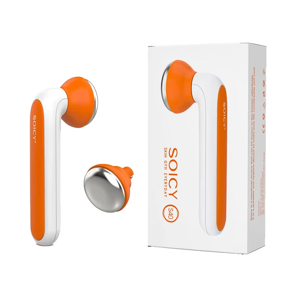 Face Ice Roller Eyes Facial Cooler Neck Face Massagers Ice Massage Roller Cooling Derma Stamp Cold Therapy Skincare with 2 Heads