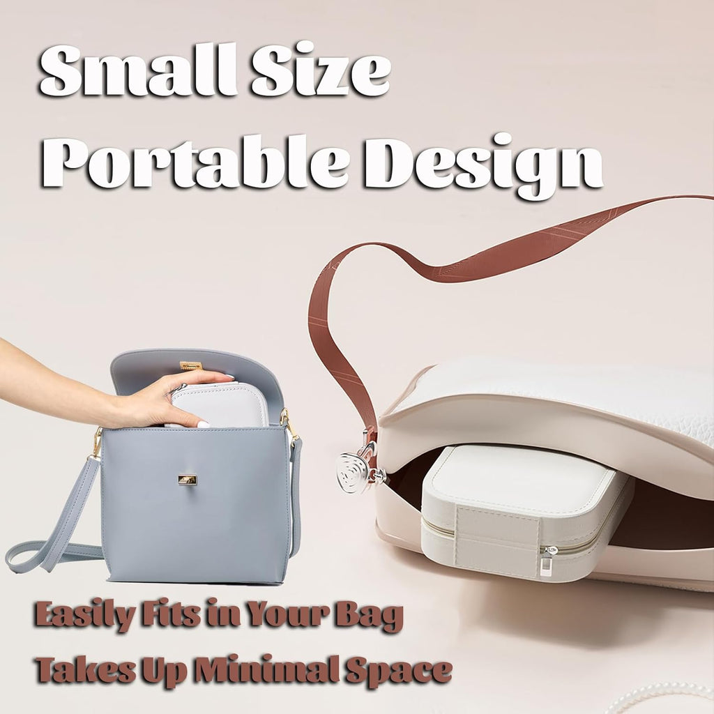 Travel Makeup Case with Led Mirror, Portable Makeup Box with Light, Gift for Women (Green)