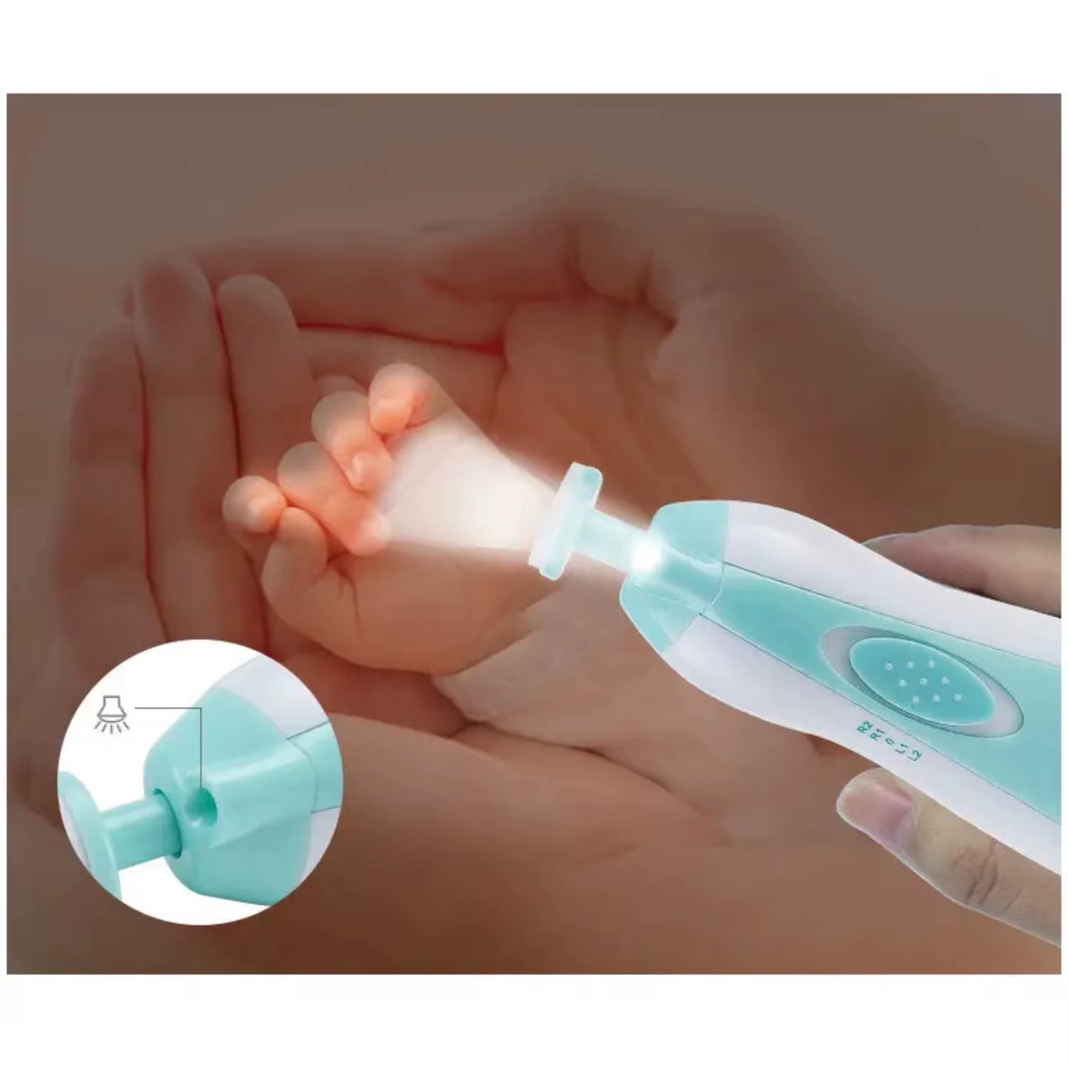 Safe, Gentle, and Light Electric Baby Nail Trimmer - Precise and Easy Nail Care Kit for Newborns and Toddlers, Clipper for Babie